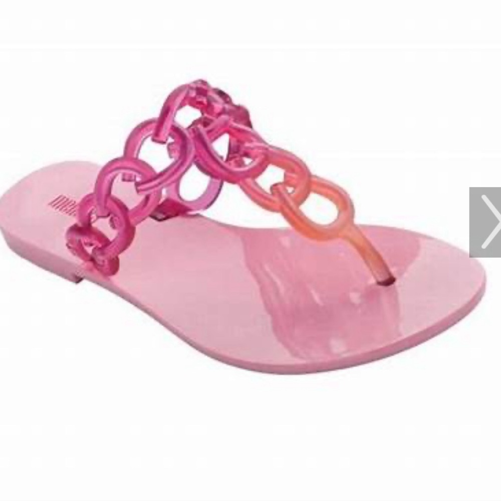 Melissa Pink and Orange Sandals